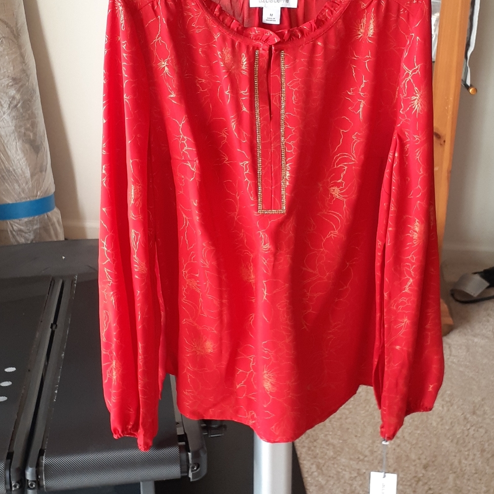 Festive Liz Claiborn ladies shirt